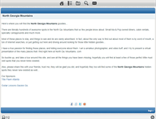Tablet Screenshot of northgamountains.com